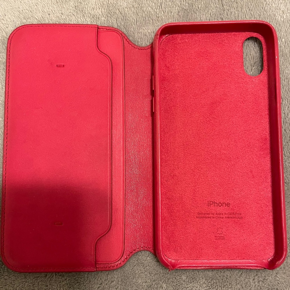 iPhone X Leather Folio Case